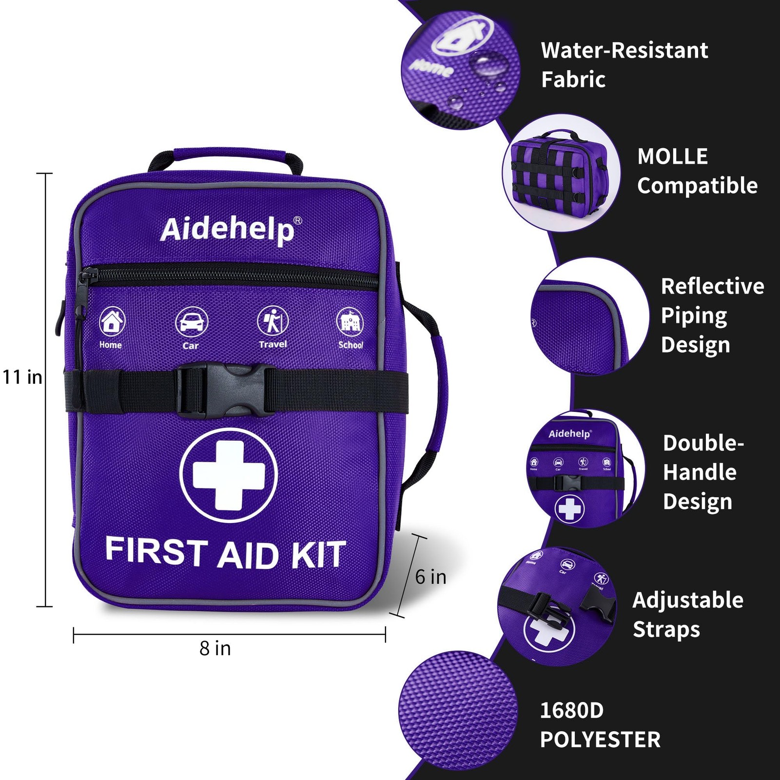 520 Pieces Premium First Aid Kit – Large Emergency Medical Kit for Car, Home