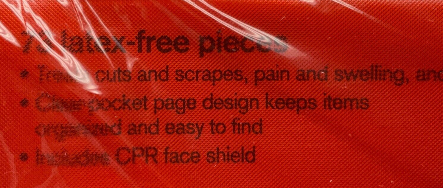 NWOT Be Red Cross Ready First Aid Kit, 73 Latex-Free Pieces, Home,Sports,Outdoor