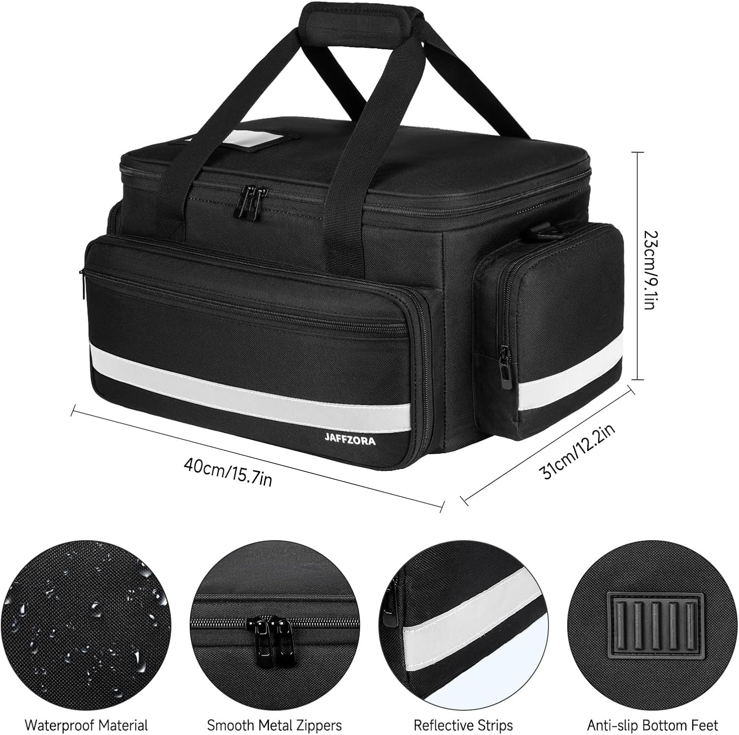 Medical Bag, Medical Equipment Case Empty, Large Home Health Nurse Bag with Shou