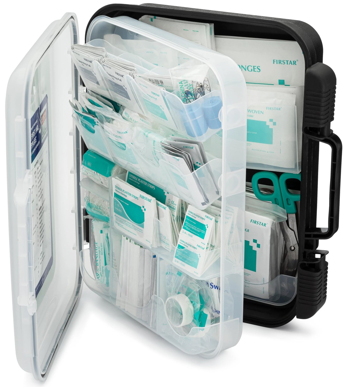 Large Wall Mountable & Portable First Aid Kit Cabinet for Business, Office, S…