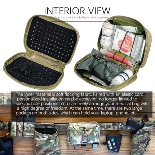 Ifak Pouch-Rapid Deployment Tactical MOLLE Trauma Kit Pouches, Quick Release MC