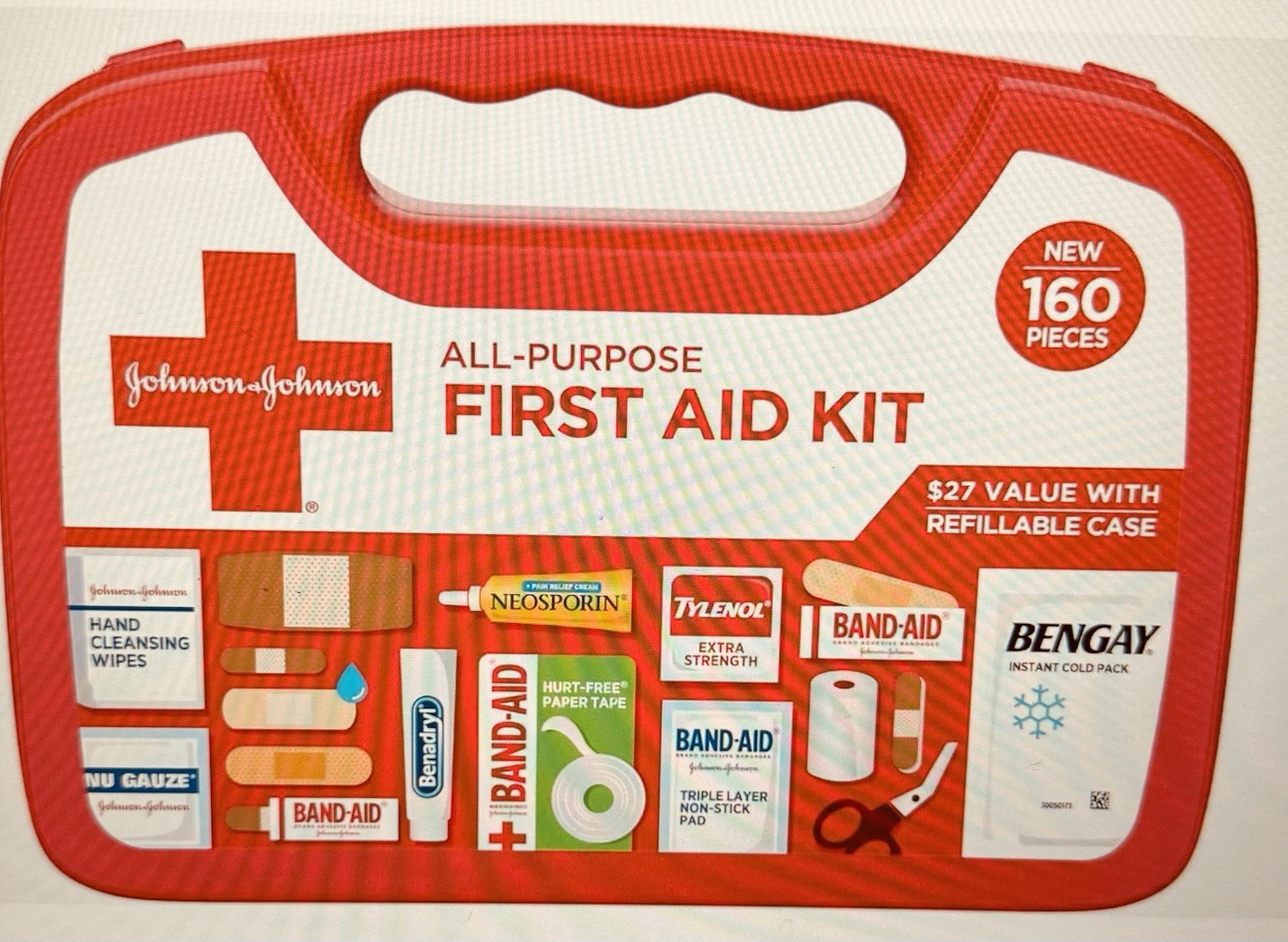 Portable Compact First Aid Kit for Minor Cuts Scrapes Sprains All Purpose