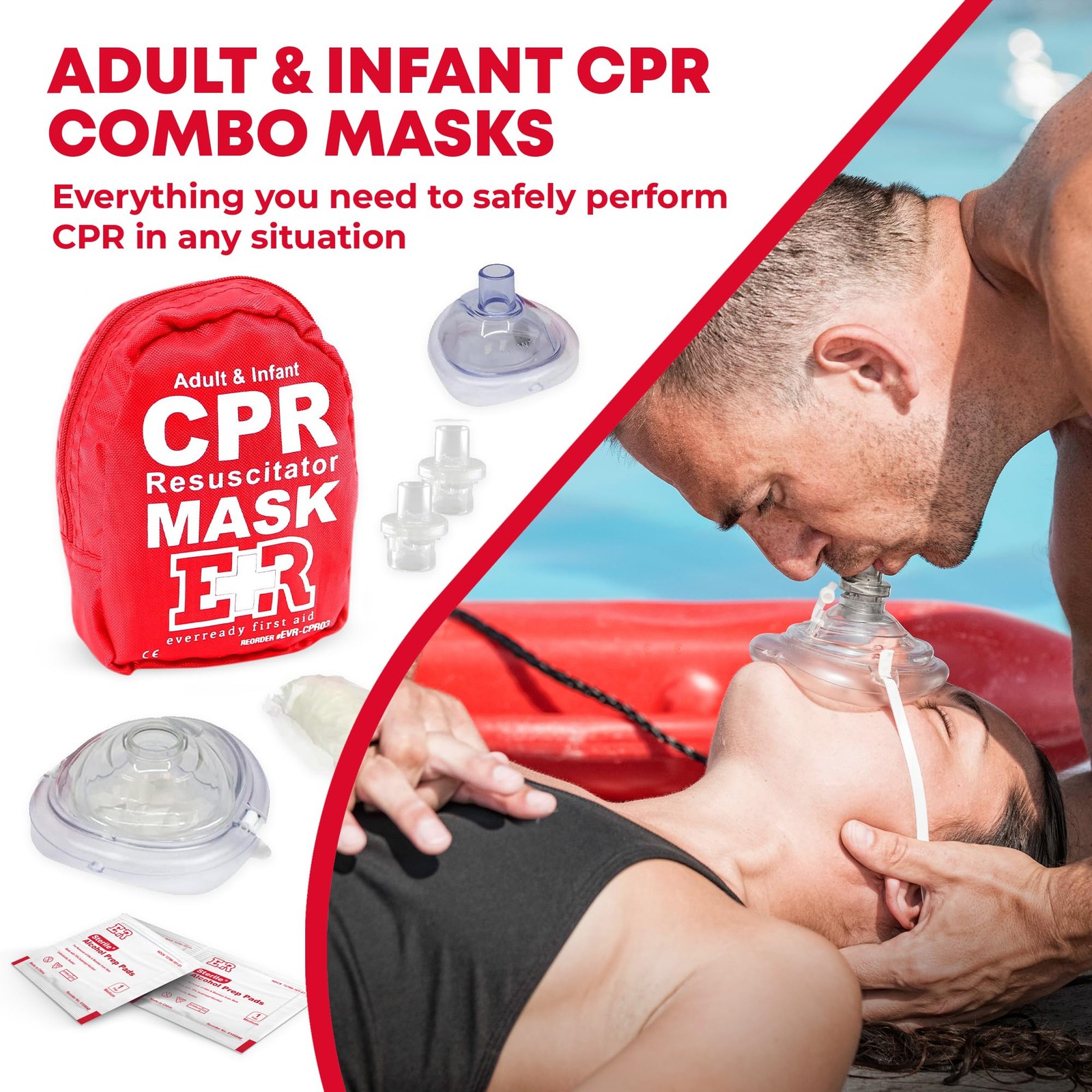 Ever Ready First Aid, Fanny Pack/Hip Pack, Fully Stocked 72 Piece Set