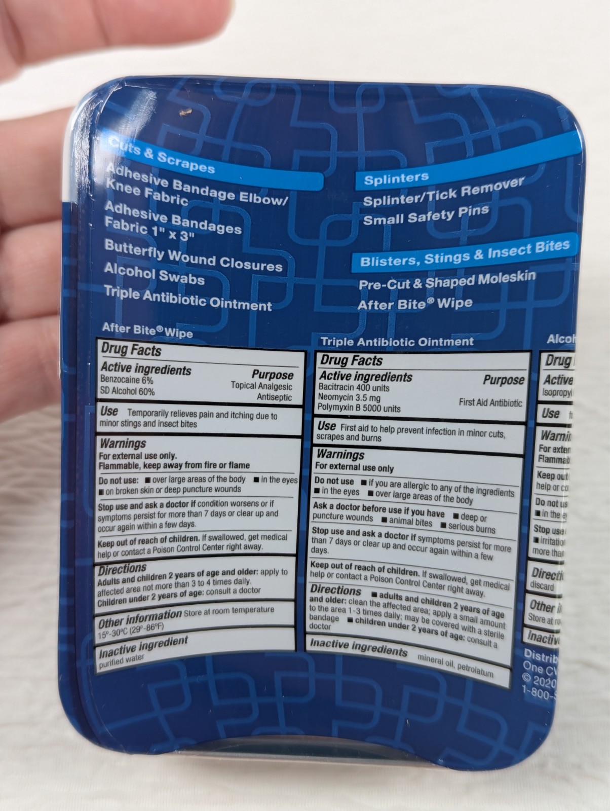 CVS Health – On-the-Go Essentials – 34 Piece First Aid Kits – 6 Pack