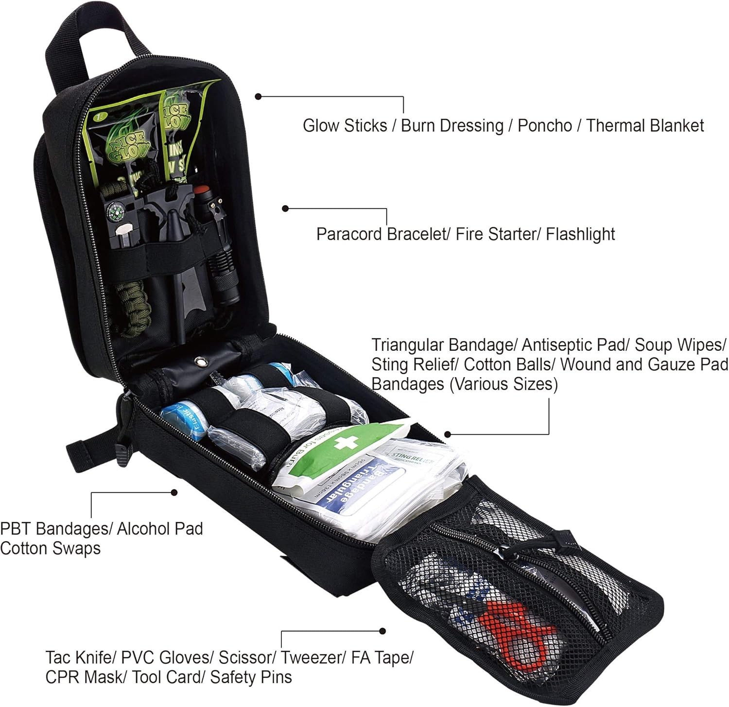 Emergency Trauma Kit with Molle Pouch – Ultimate 250-Piece Gear for Adventures