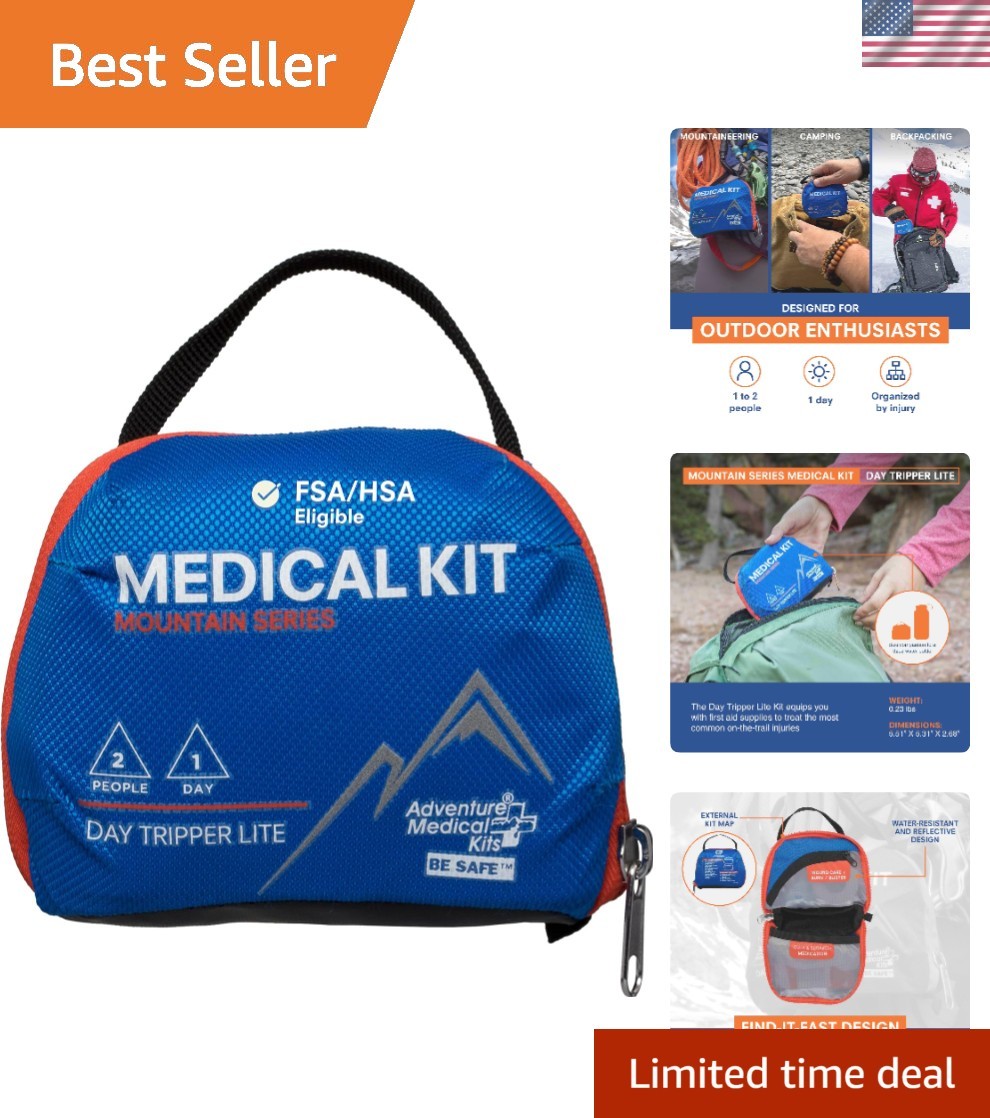 Mountain Series 59-Pc Day Tripper Lite First Aid Kit – Ultralight & Waterproof