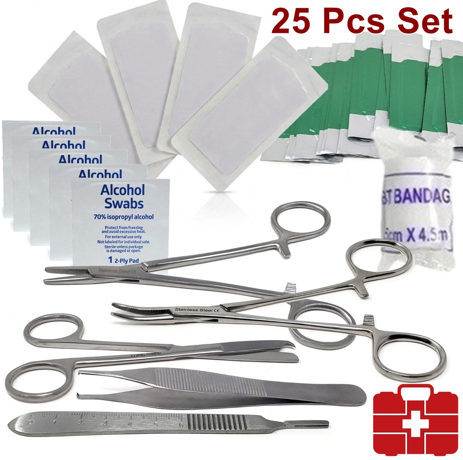 Medical Scissors Nurse EMT 7.25" Bandage Shears Paramedic One Large Finger Ring