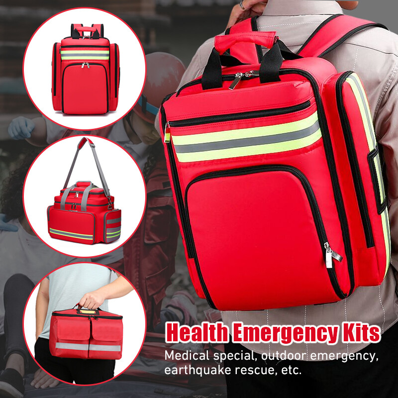 First Aid Medical Kits Emergency Rescue Backpacks Large Outdoor Capacity Storage