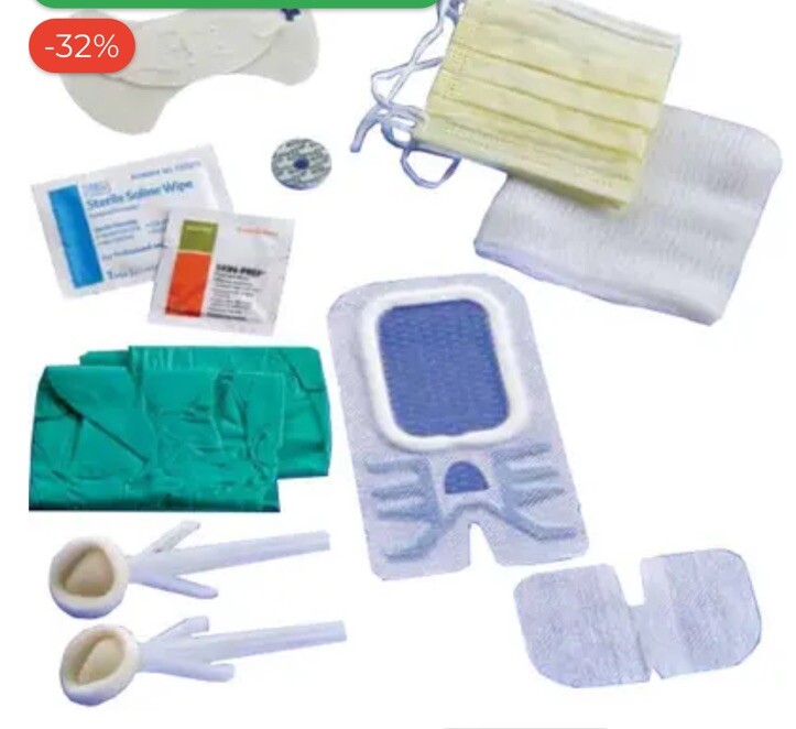 MedLine LVAD Heart Pump Mgmt Kit W/ Anchor+Antiseptic Driveline Transplant BOGO