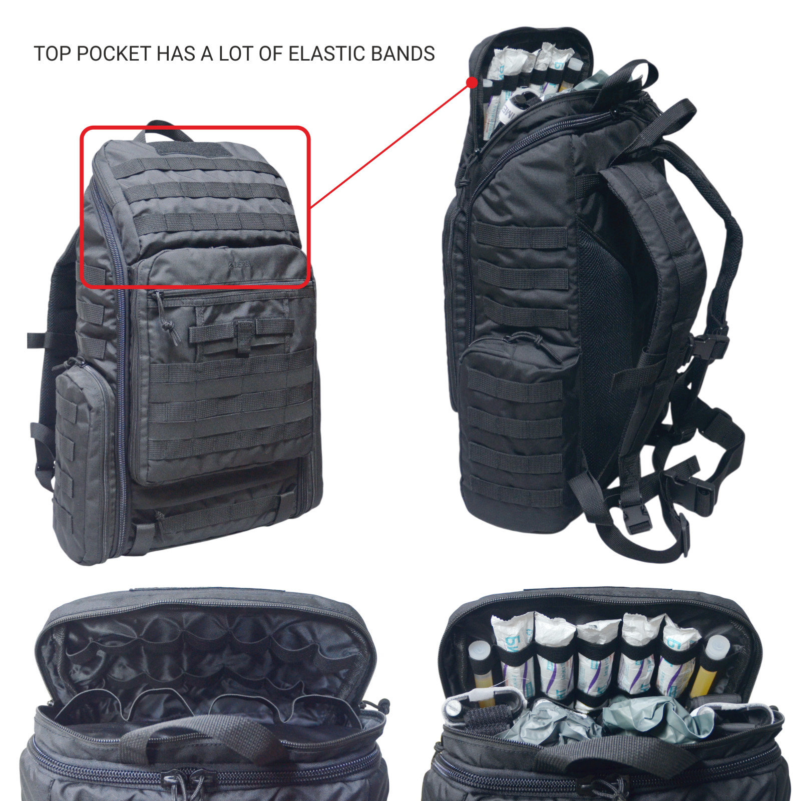 Tactic Medic Pack EMT Backpack Trauma Bag First Responder Gear Modular Backpack