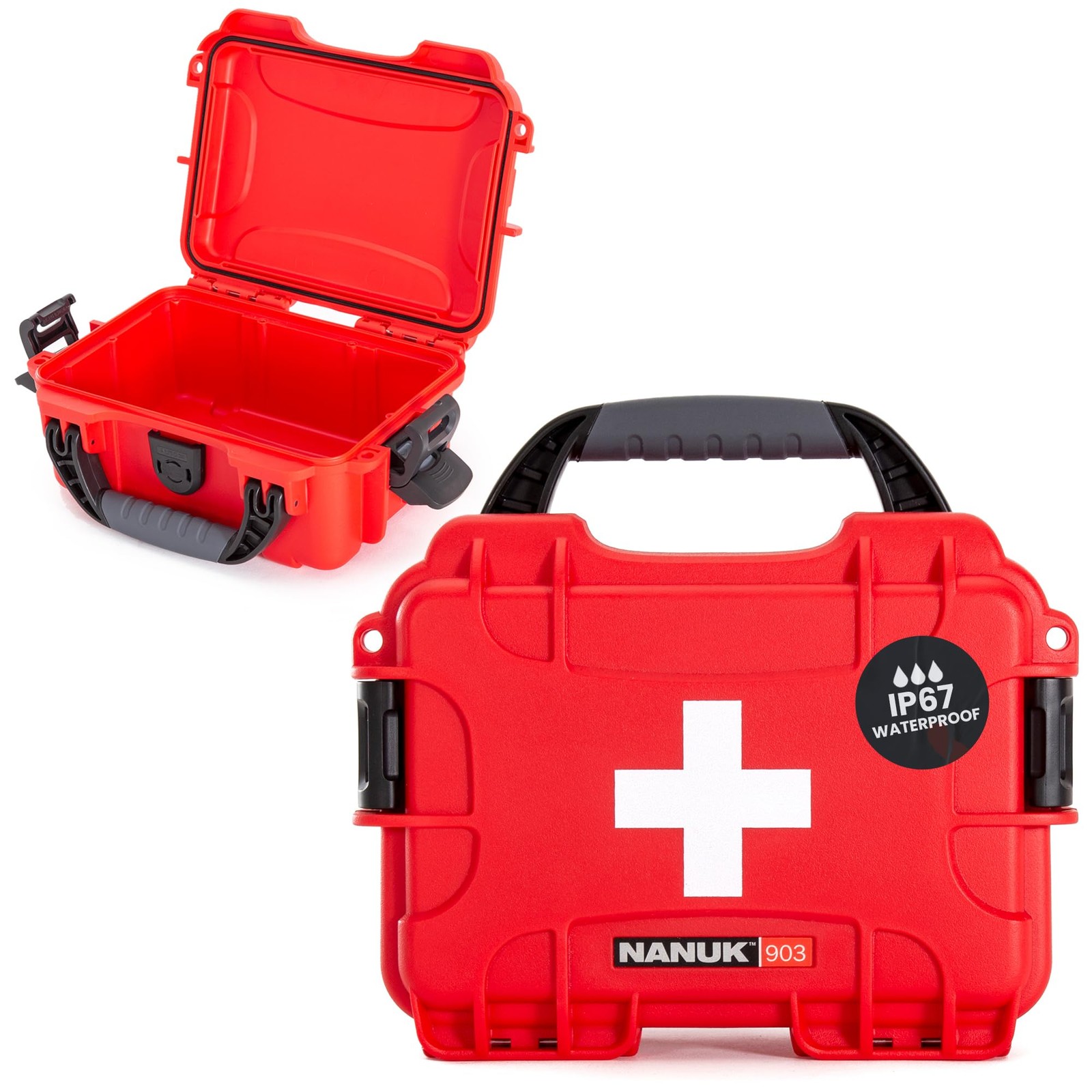 903 Waterproof First Aid Box Empty – Durable, Medical First Aid Organizer Cas…