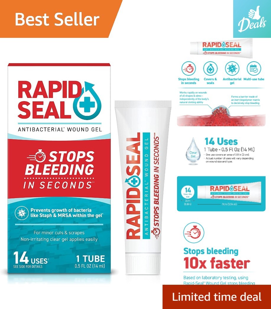Wound Gel 1 Tube – Stops Bleeding Instantly, Fast-Acting First Aid for Cuts