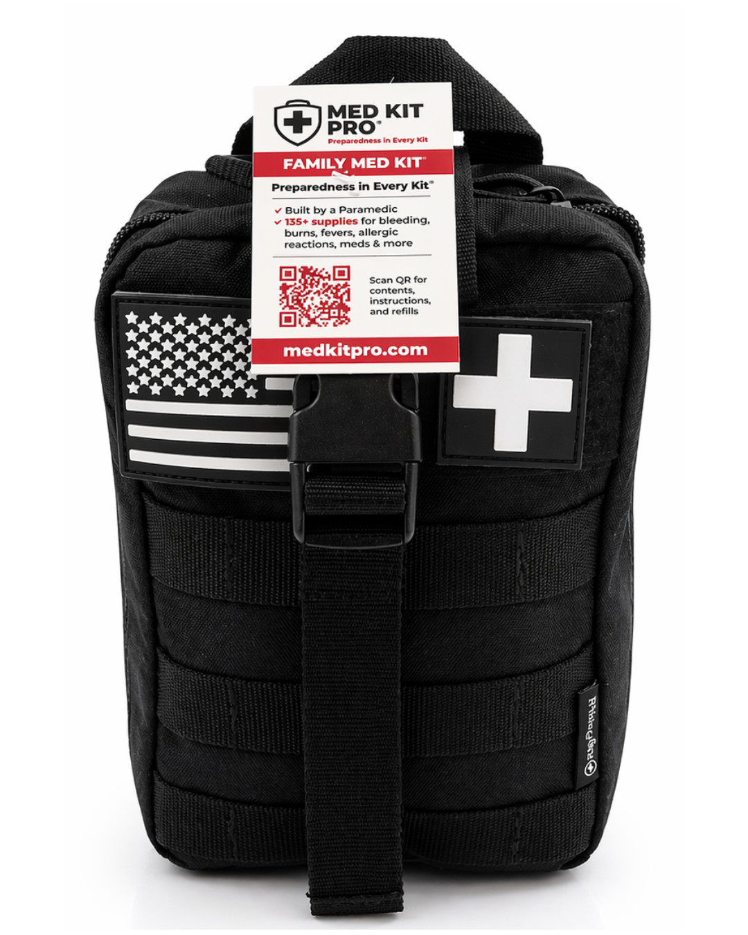 MED KIT PRO Large Family First Aid Kit w/ BleedStop 115pc Paramedic-Built