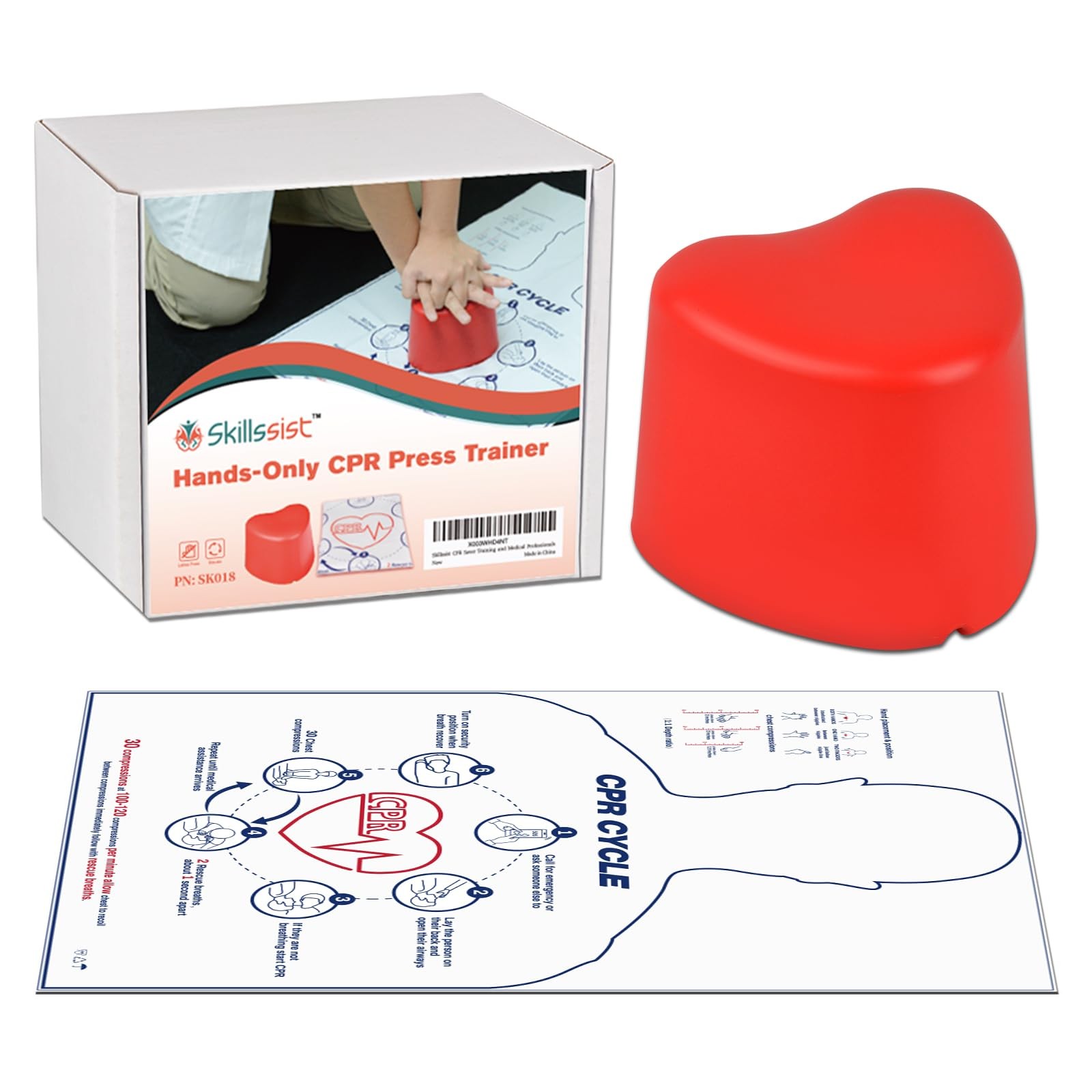 CPR Saver Training Kit，Hands Only CPR Trainer for First Aid Instructors, Nurs…
