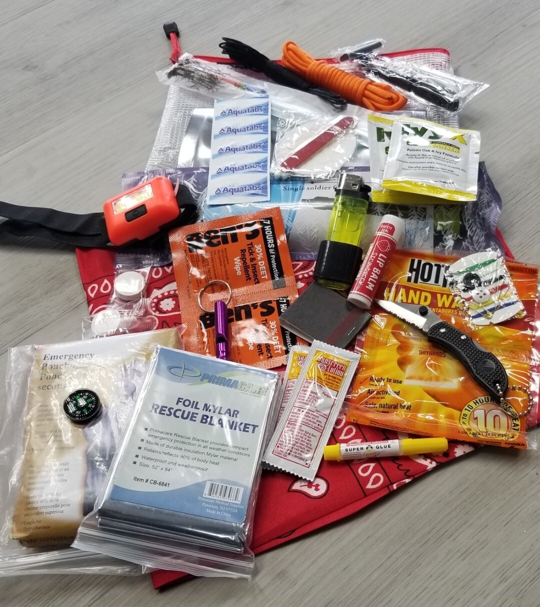 Grab And Go Travel Emergency Pouch The Self Rescue Kit.