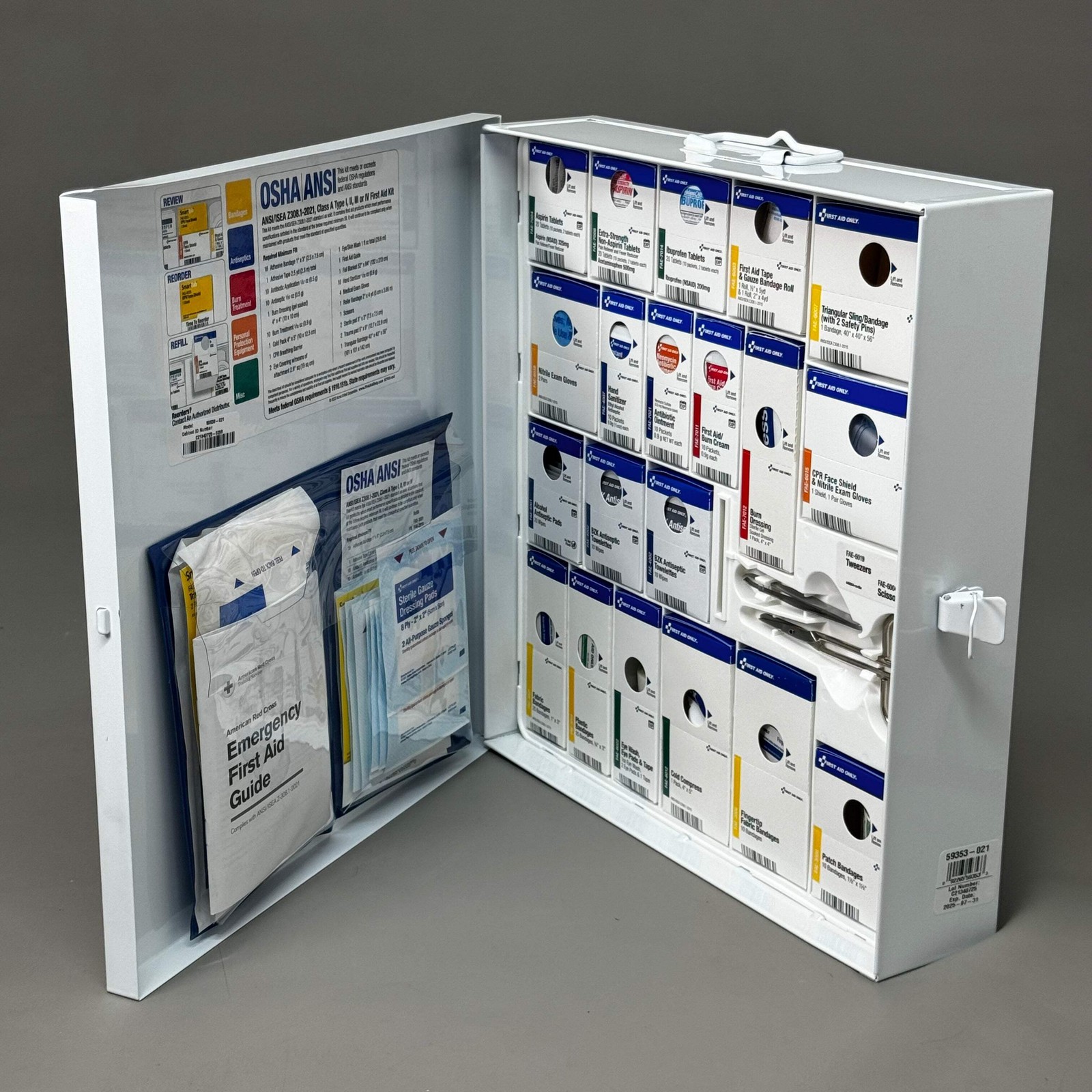 VESTIS FIRST AID 50 Person Large Metal Cabinet With Medication 7/25 59353-021 92