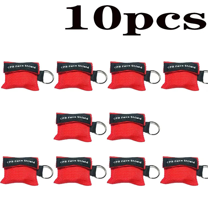 1~10Pc Outdoor Rescue Health Care Tools Jetting Resuscitator Maskkey Chain First