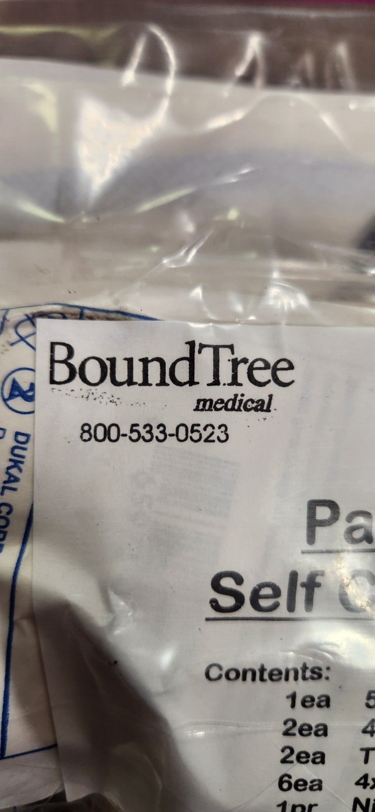 BoundTree First Aid Set Portable Sterile MPN 441403 Bandages Gloves Gauze Pad