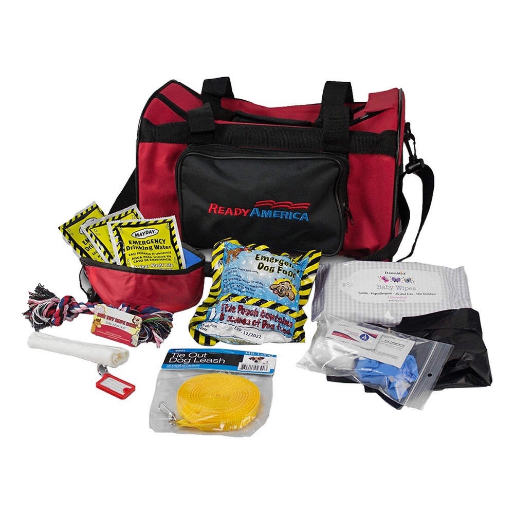 READY AMERICA 77150 Dog Emergency Kit,1 Dog Srvd 44ZL05