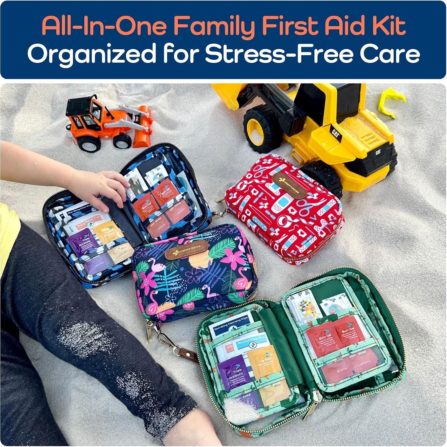 130 Pc. First Aid Kit for Kids