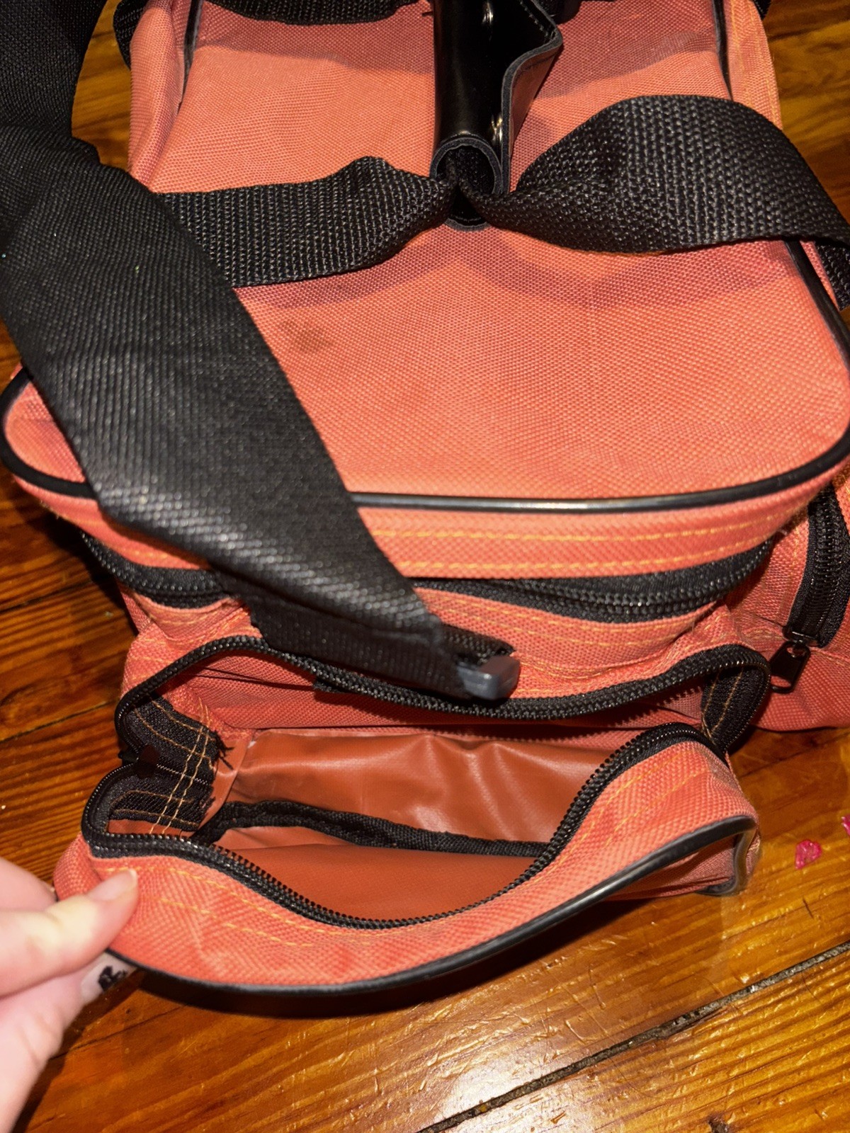 Cintas First Aid Safety Orange Mini Storage Pouch Bag Zipper Container