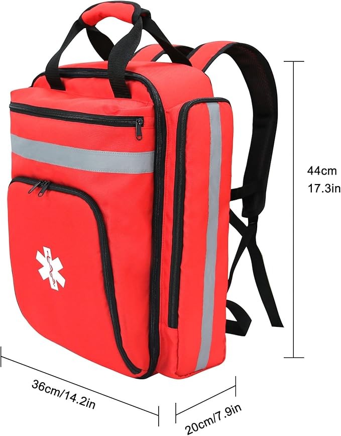 First Aid Medical Backpack,First Aid Backpack Empty,EMS EMT First Aid Bag Emp…