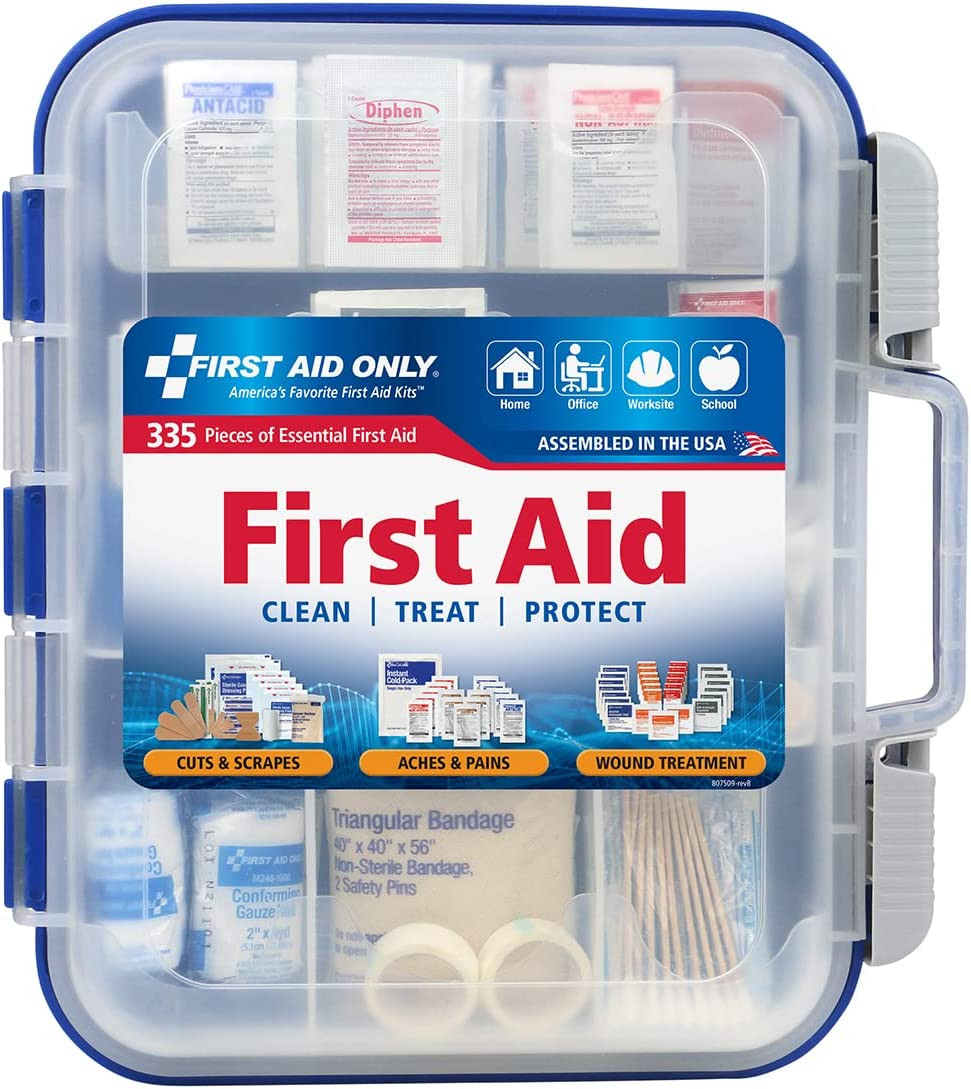 91247 Osha-Compliant First Aid Kit, All-Purpose 100-Person Emergency First Aid K