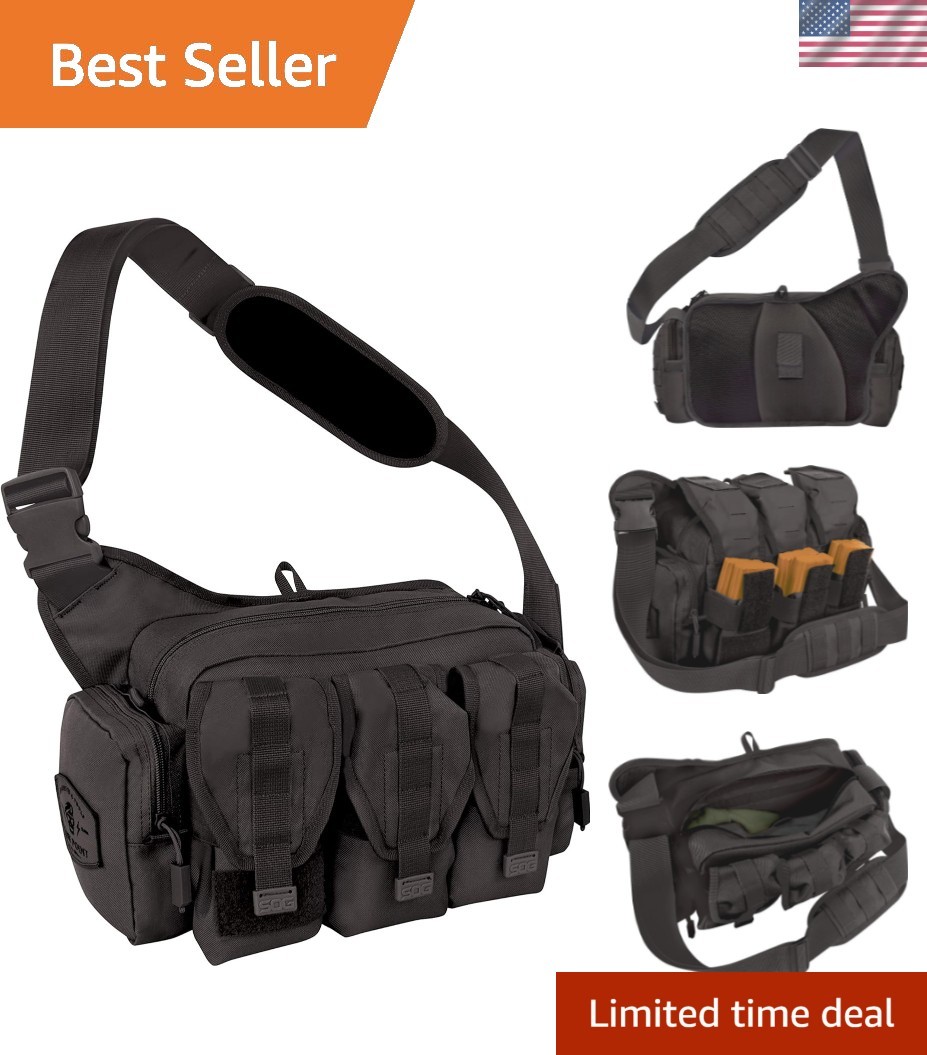 Durable 11.5L Tactical Messenger Bag – Perfect for Law Enforcement & Outdoors