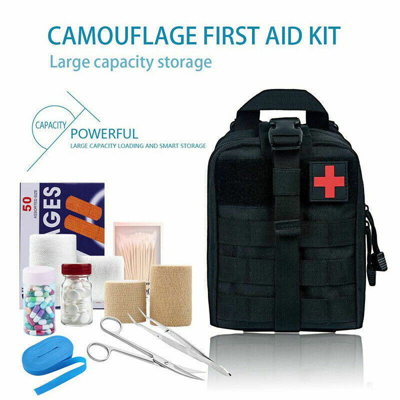 Tactical First Aid Pouch Molle EMT Pouches Rip-Away Military IFAK Medical Bag