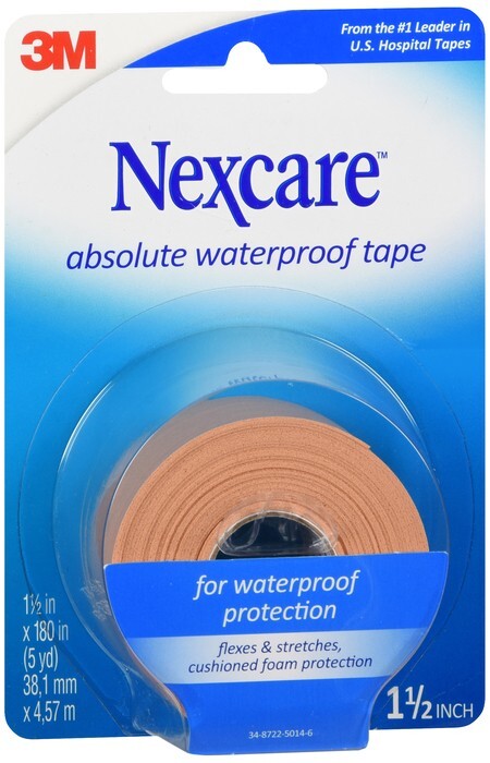Nexcare Absolute Tape Waterproof 1.5 In x 5 Yd 5 YD