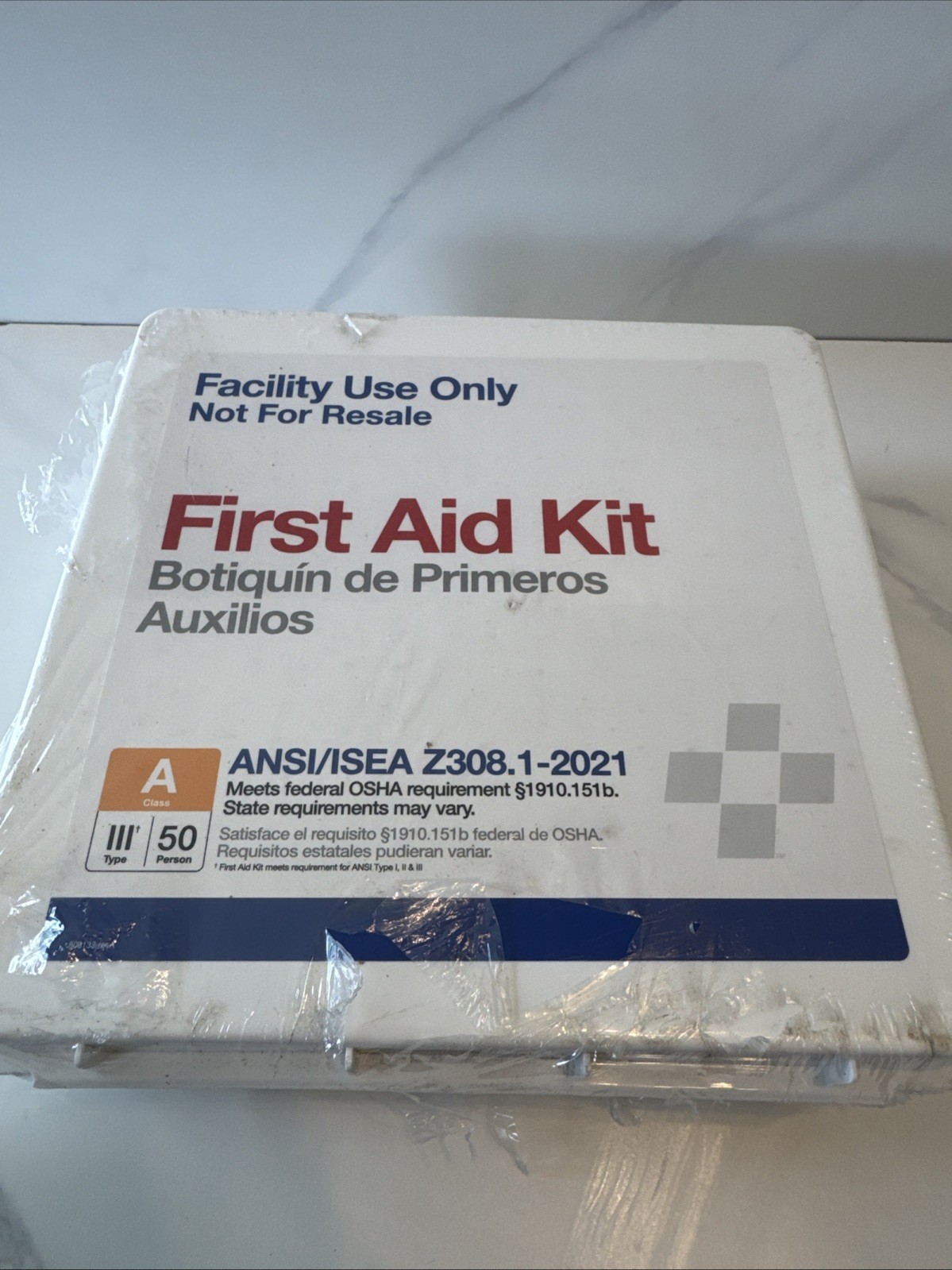 First Aid Kit Facility Use ANSI Class A+ First Aid Kit 50 Person Workplace OSHA