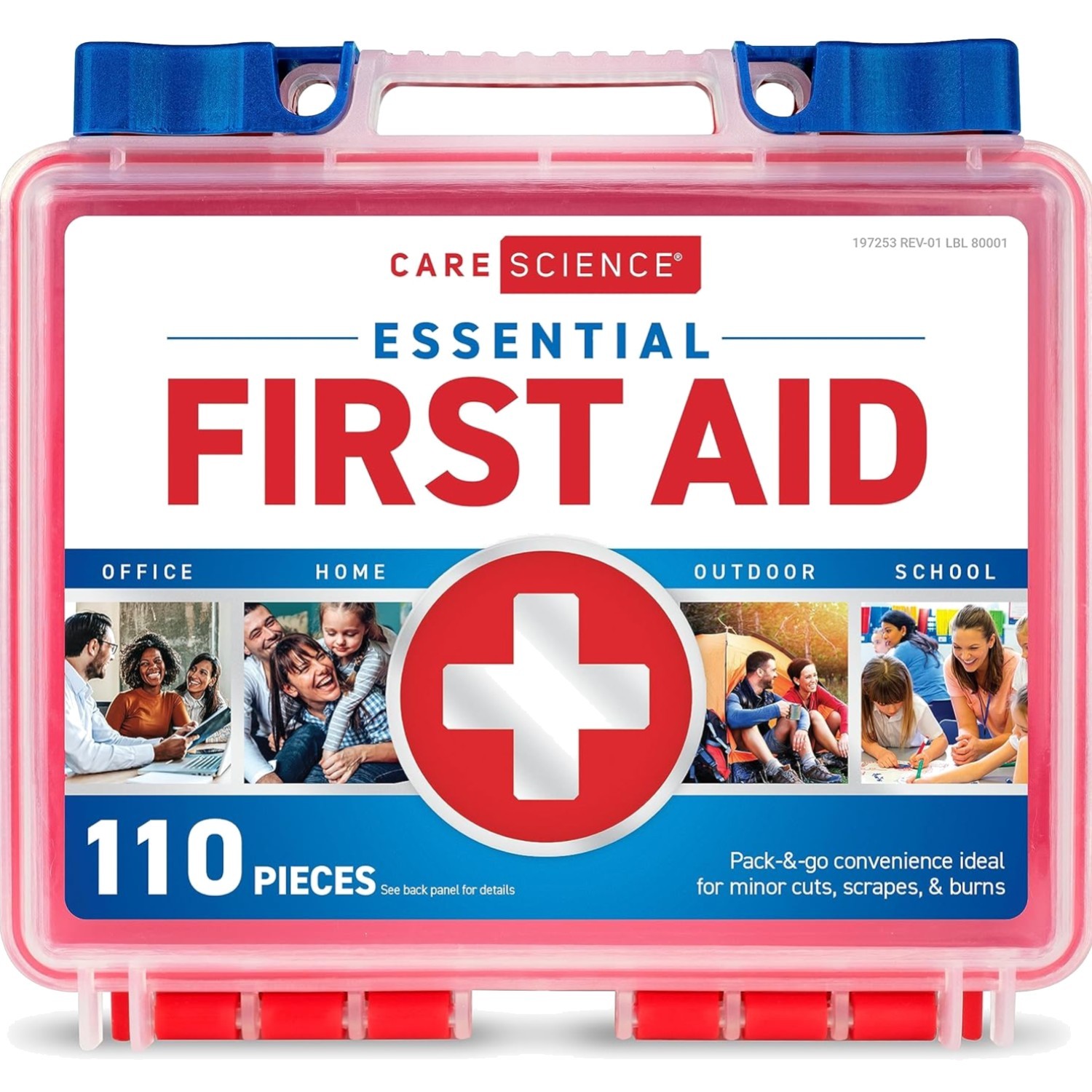 First Aid Kit, 110 Pieces | Professional Use for Travel, Work, School, Home, …