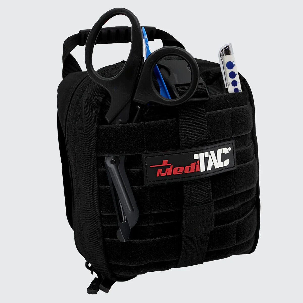 MediTac Full Tactical Trauma Kit Small Rip-Away Owl Type Bandages EMT – BLACK