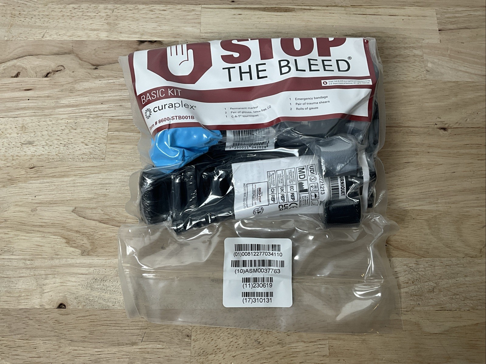 Curaplex Stop The Bleed® Basic Kit with CAT Tourniquet – 2031 – NEW/SEALED
