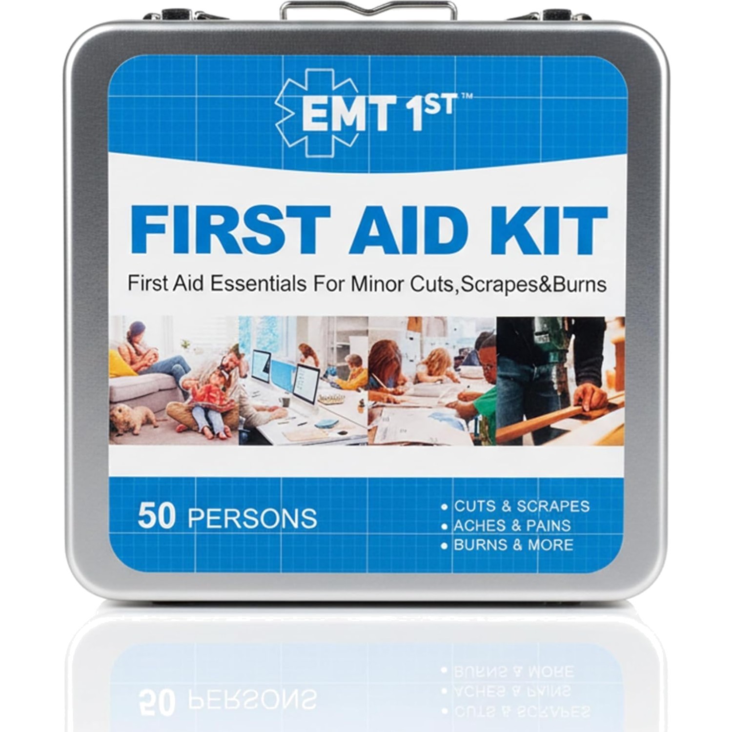 Durable 272-Piece First Aid Kit – Essential Supplies for Home, Car, and Camping