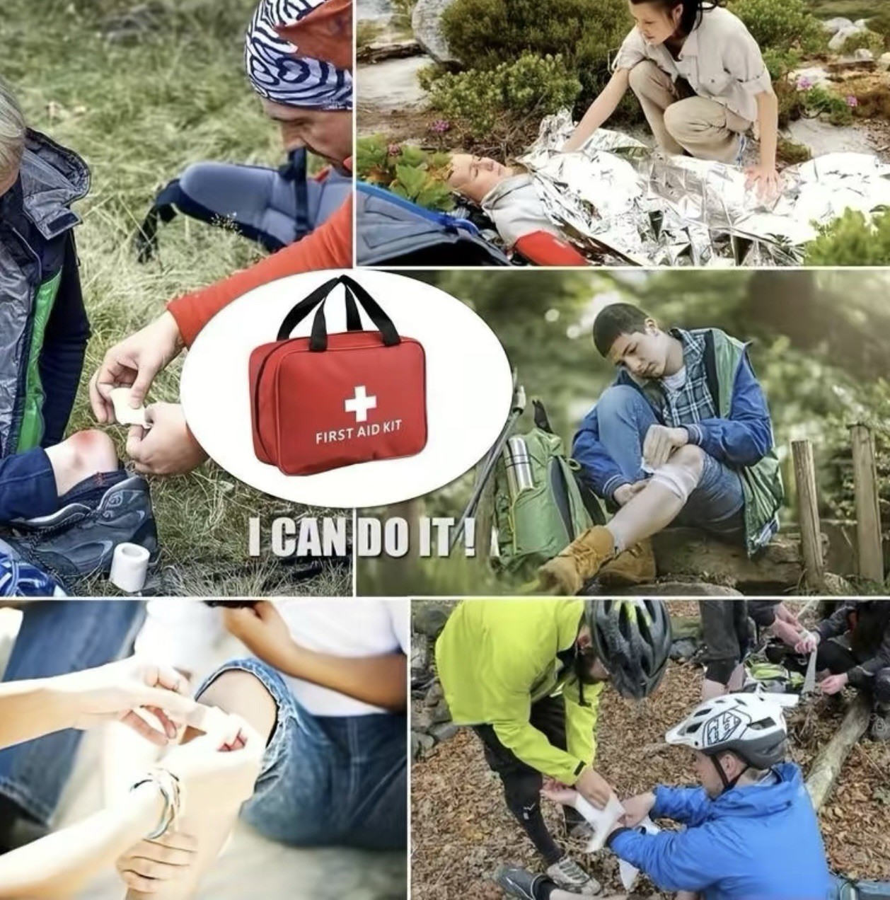 First Aid Kit 160 PCS Medical Emergency Healthcare Survival Hunting Hiking Camp