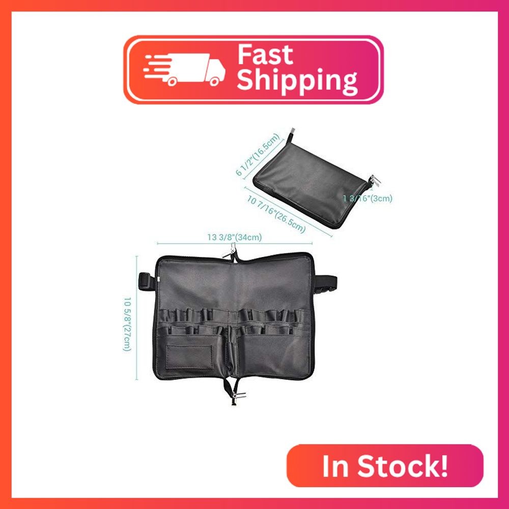BYOOTIQUE 2in1 Multi Brush Holder Waist Zipper Bag Professional Portable