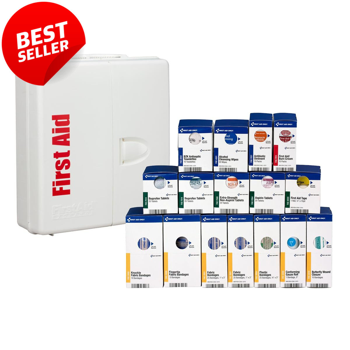 SmartCompliance 50 Person OSHA First Aid Kit Cabinet 245pc – US