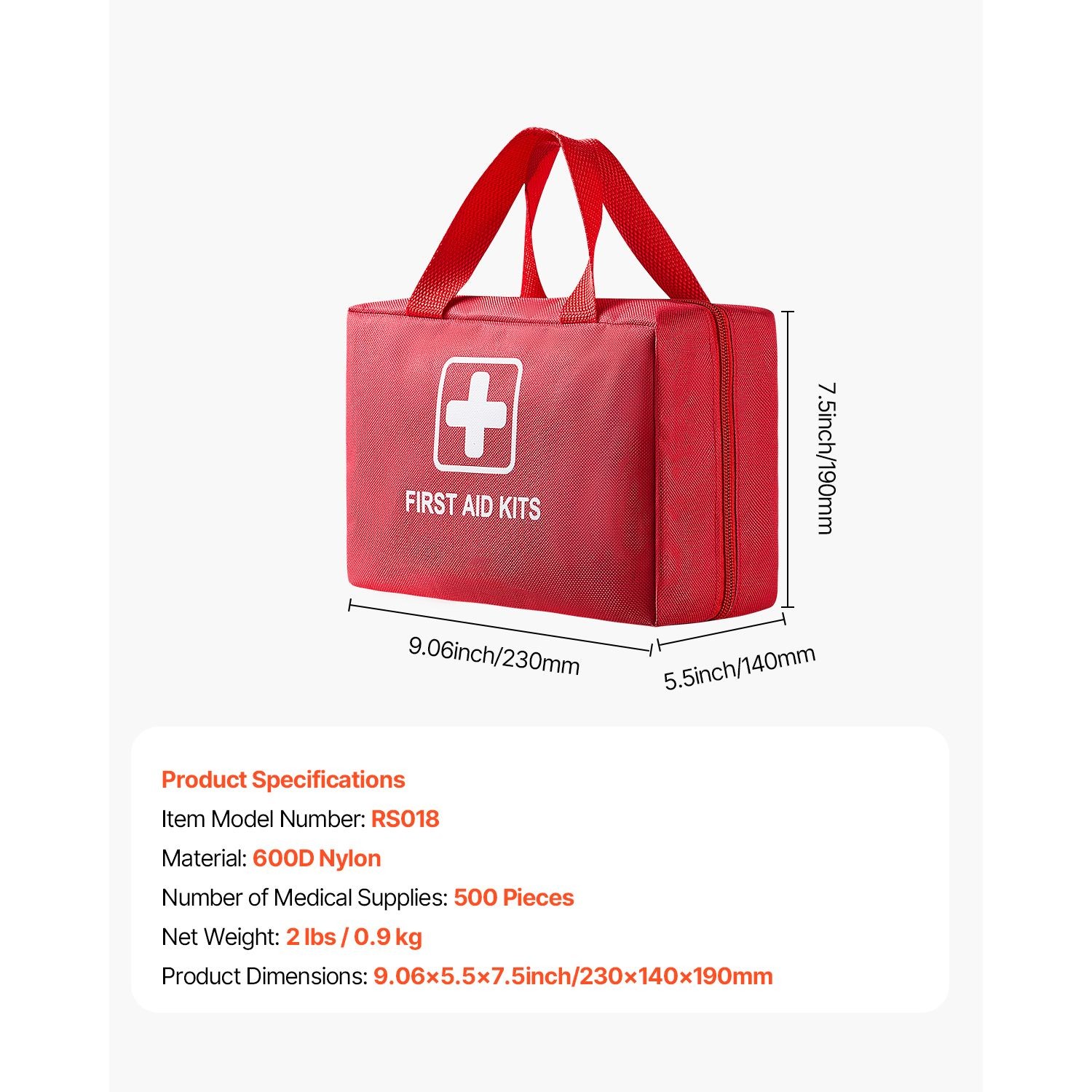 First Aid Kit, 500 Pieces