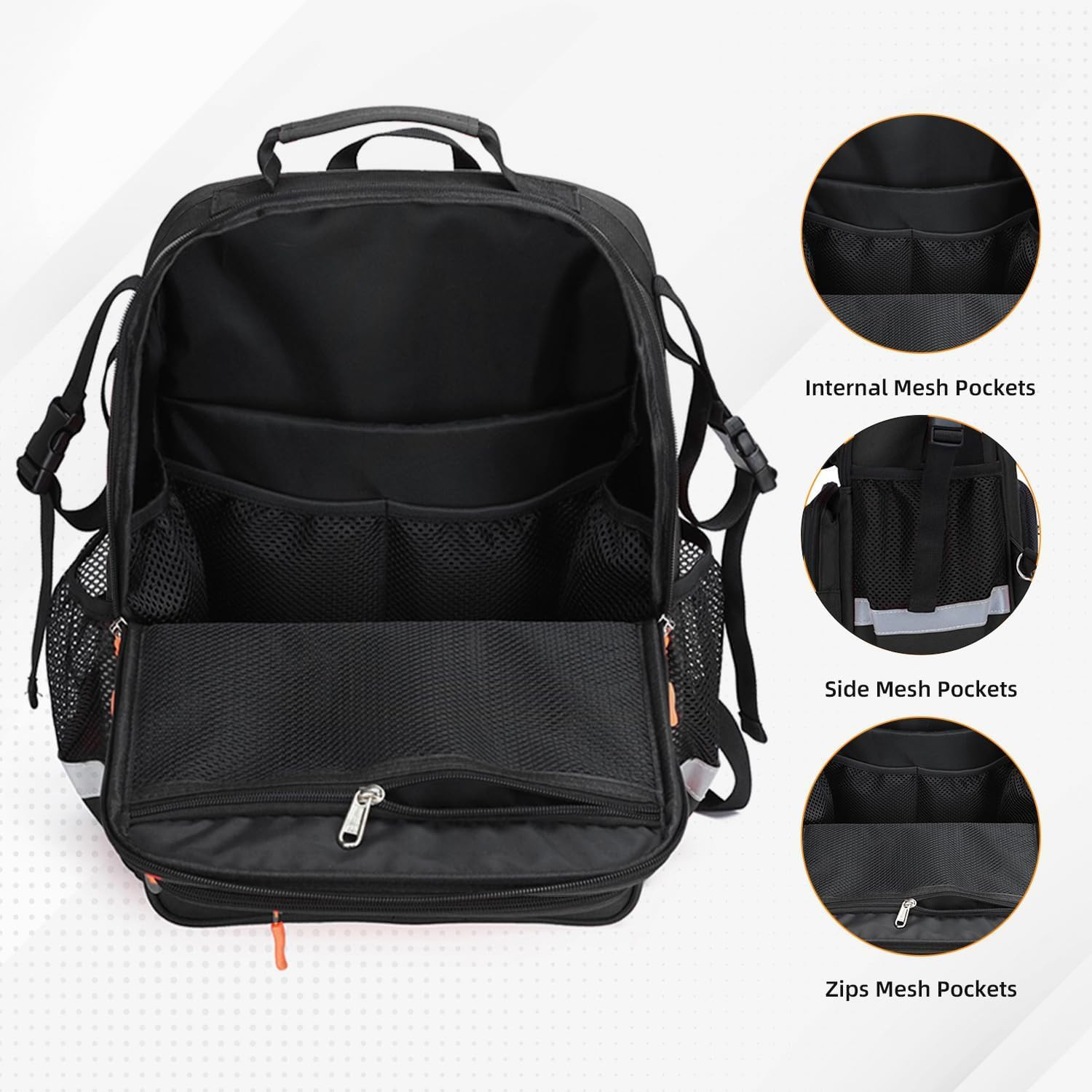 First Responder Bag Trauma Backpack Empty,Medical Emergency Kits Storage Jump Ba
