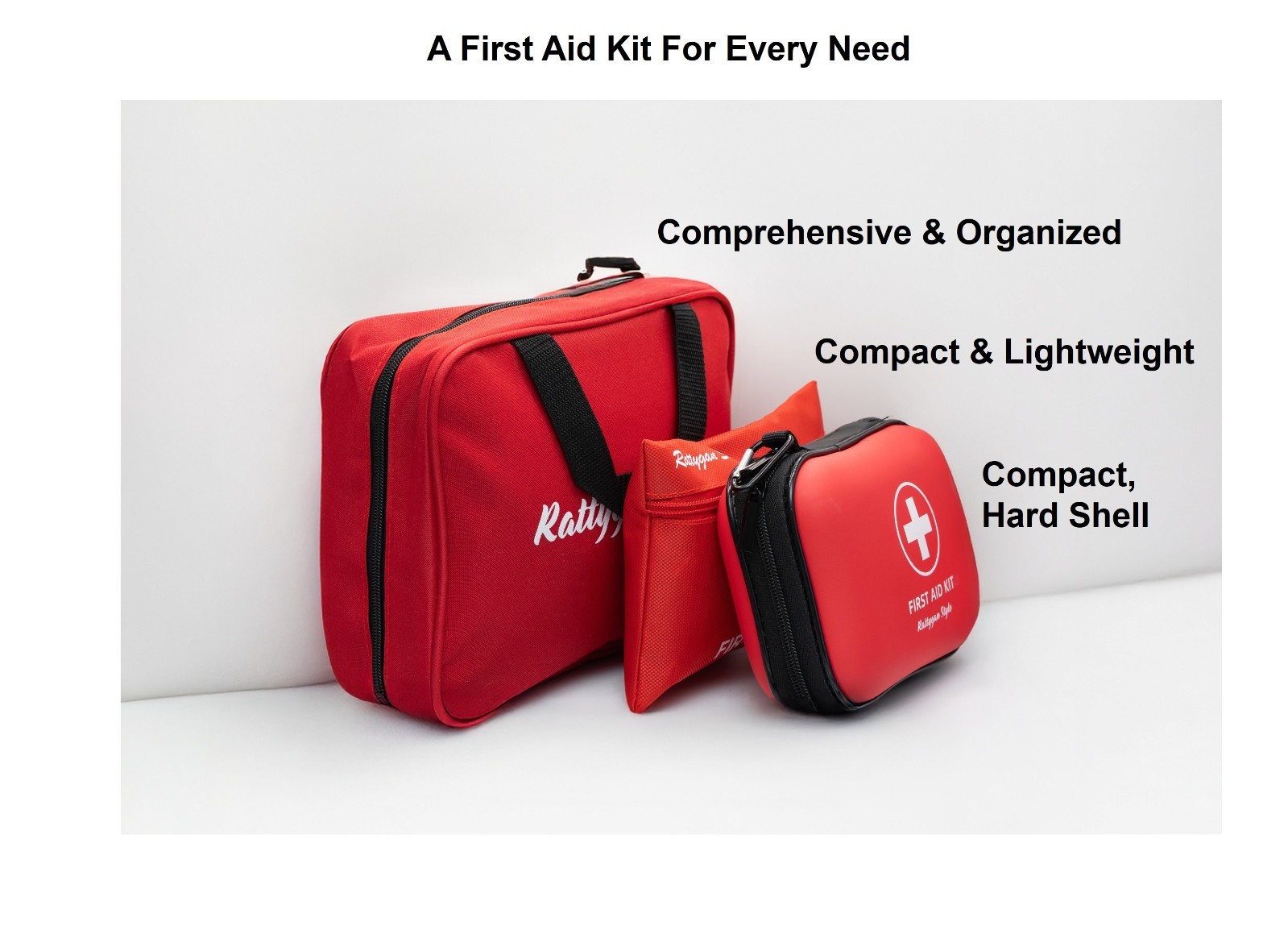 Rattygan Style Travel Survival First Aid Emergency Kit – Set of 2