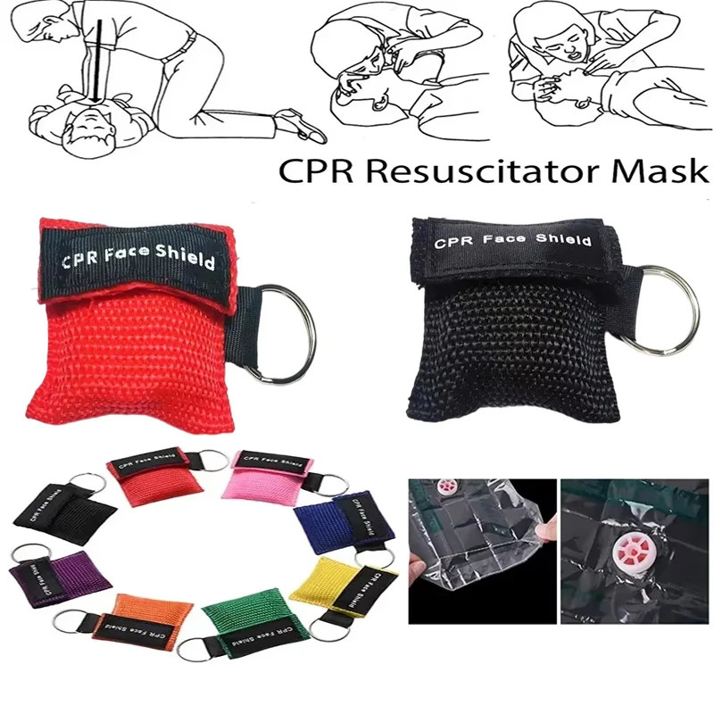 1~10Pc Outdoor Rescue Health Care Tools Jetting Resuscitator Maskkey Chain First