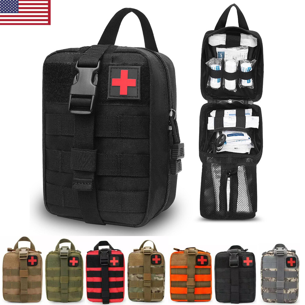 Tactical EMT Pouch IFAK Tear-Away First Aid Kit Bag Small Molle Medical Pouch
