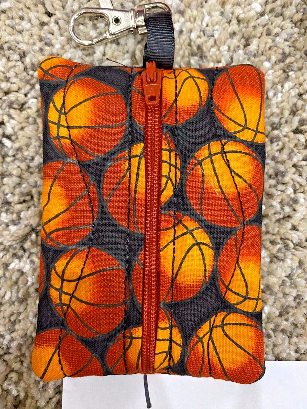 Clip on Pouch Case Holder Auvi-Q Inhaler Basketball Running Horseshoe Volleyball
