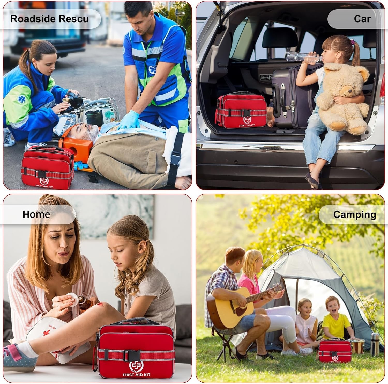 Professional 500-Piece First Aid Kit: Essential for Home, Travel & Adventure
