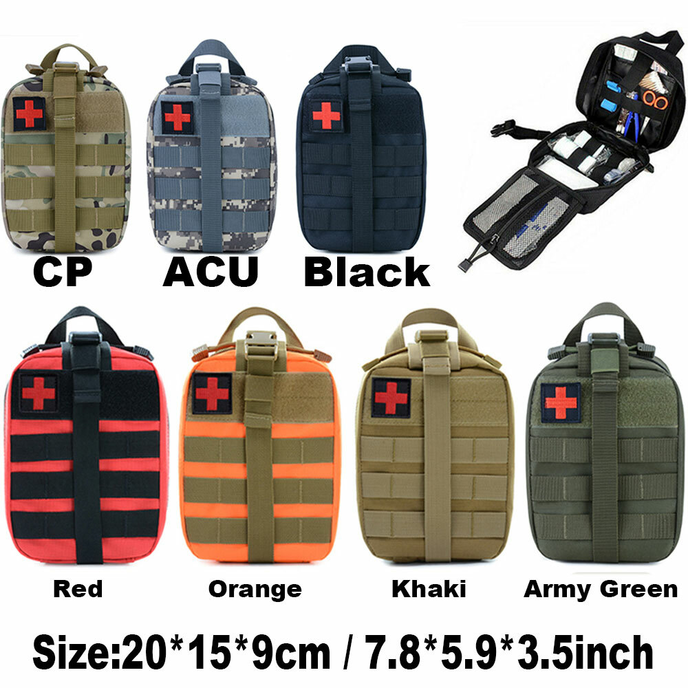 Tactical Molle Medical First Aid Kit IFAK Pouch Emergency EMT EDC Trauma Bag US