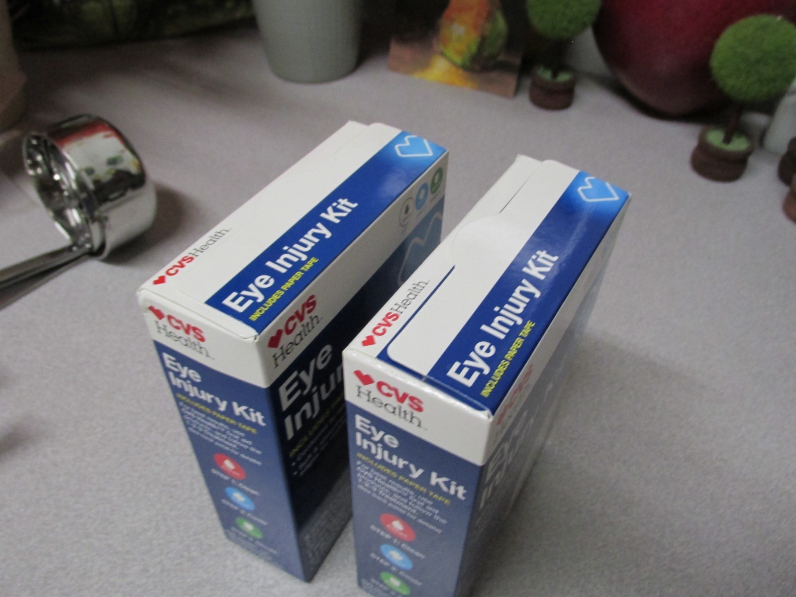 2 Boxes CVS Health Eye Injury Kit