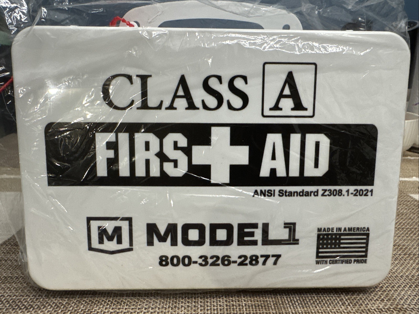 Class A First Aid Kit Brand New Sealed Plastic Box Model 1 Made In USA
