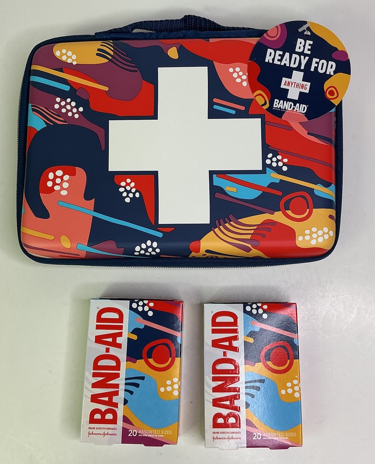 BAND AID Case BUILD YOUR OWN FIRST AID KIT W/ Matching Band Aids