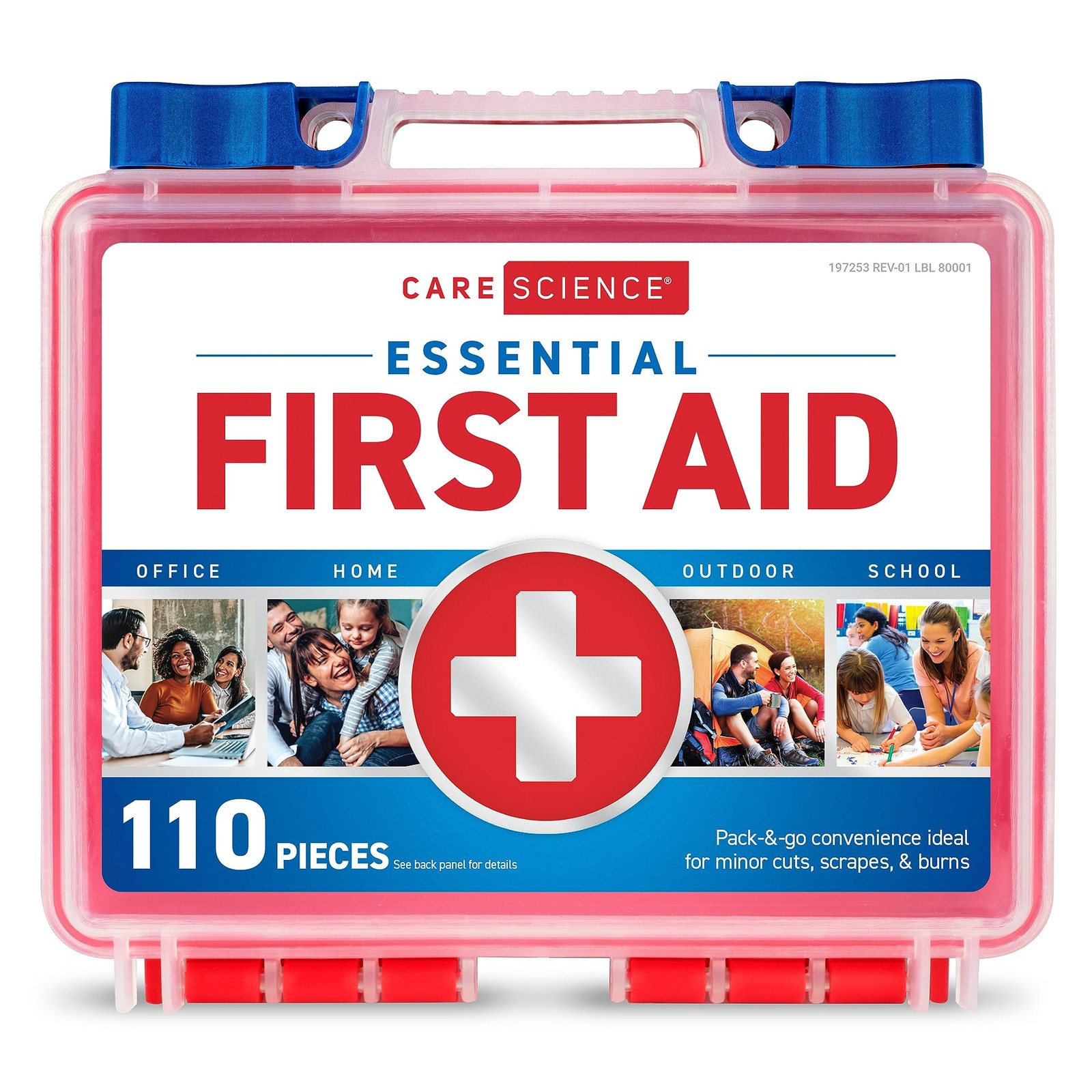 First Aid Kit, 110 Pieces | Professional Use for Travel, Work, School, Home, …